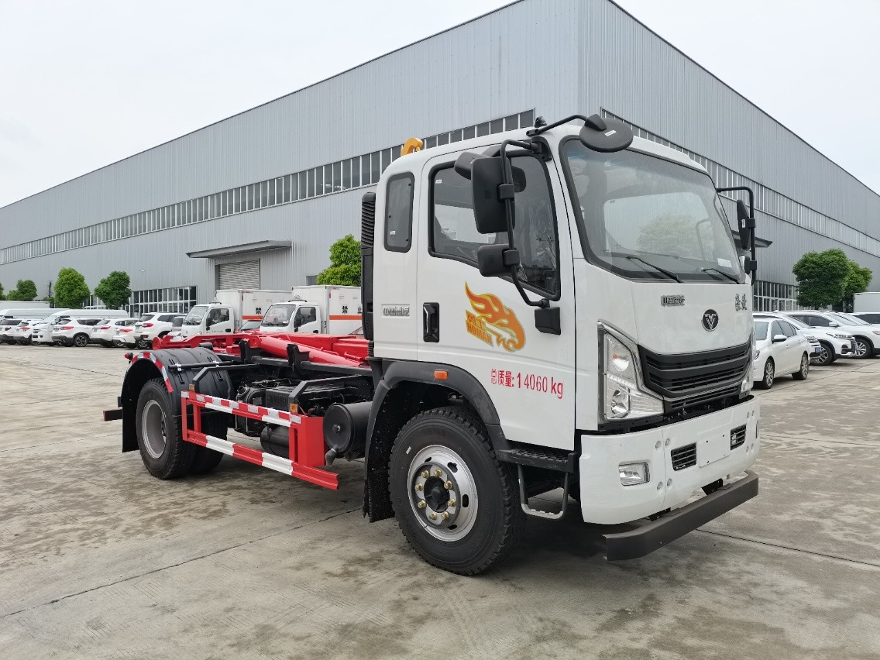 重汽豪曼黃牌16噸勾臂垃圾車